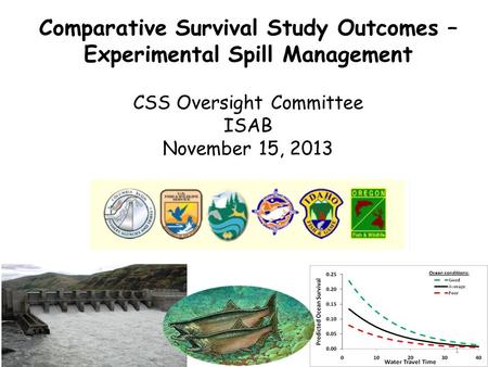 CSS Oversight Committee ISAB November 15, 2013 Comparative Survival Study Outcomes – Experimental Spill Management 1.