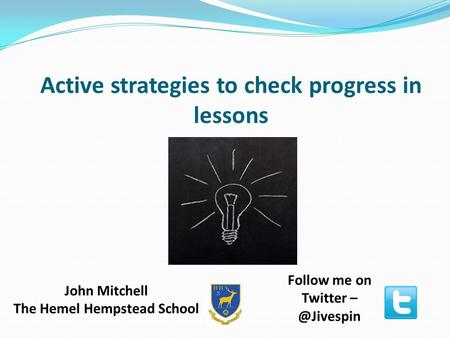 Active strategies to check progress in lessons