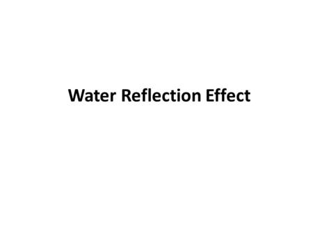 Water Reflection Effect. Step 1: Duplicate The Background Layer.