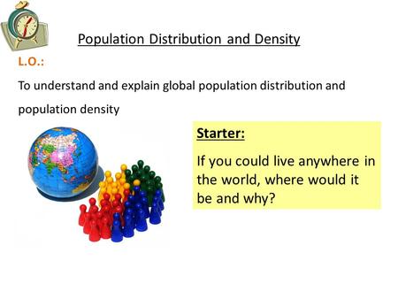 Population Distribution and Density