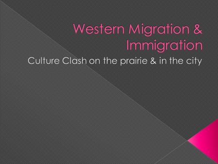  Tribal Life › Nomadic: move from place to place › Trade with other tribes › War with other tribes over hunting grounds  Horse & Buffalo Culture › Horse.