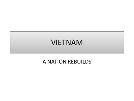 VIETNAM A NATION REBUILDS. FLAG OF NORTH VIETNAM.