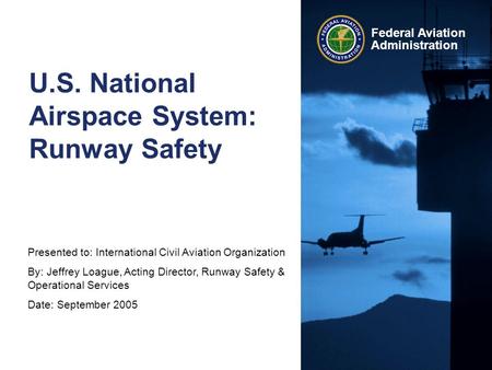 U.S. National Airspace System: Runway Safety