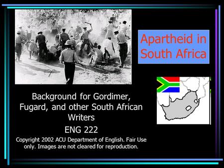 Apartheid in South Africa