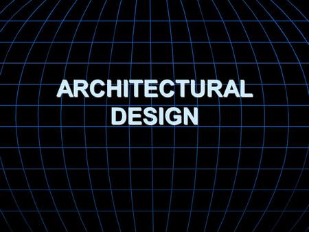 ARCHITECTURAL DESIGN. Why is Architecture Important? Representations of software architecture are an enabler for communication between all parties (stakeholders)