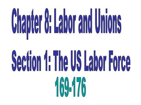 All people who are 16 years old and are working or actively looking for work 98% of all people in the US who are working or looking for work.