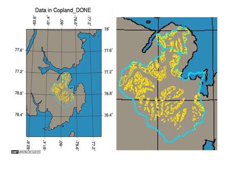 Editing has been performed to remove artifacts and interpolate over failed regions. DEM used to orthorectify image bands False color VNIR composite.