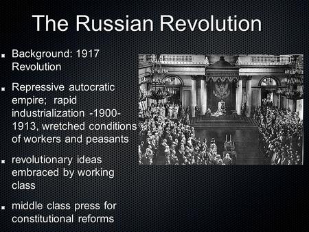 The Russian Revolution