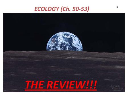 ECOLOGY (Ch. 50-53) 1 Species dispersal and distribution Why is species X absent from an area? Does dispersal limit its distribution? Does behavior.