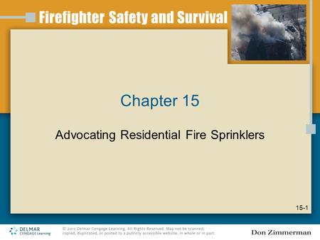 Advocating Residential Fire Sprinklers