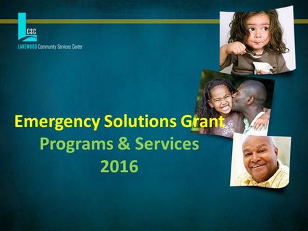 Emergency Solutions Grant Programs & Services 2016.