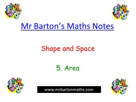 Mr Barton’s Maths Notes