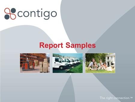 Report Samples. 2 Stop Report Shows where, when and for how long an item has stopped.