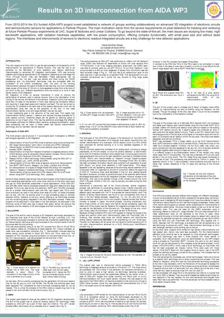 A 2 nd run with LETI proved that the process is able achieve a yield of ~50% for perfect chips. In a 3 rd run the MEDIPIX chips were thinned to 50µm before.