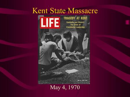 Kent State Massacre May 4, 1970. “Ohio” by CSN&Y Immediately after the Kent State shooting on May 4, 1970, Neil Young composed the song Ohio after looking.