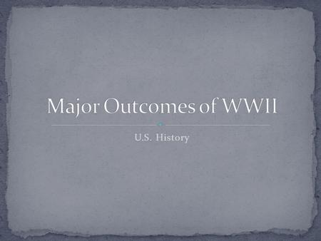 U.S. History. Approx. 60-70 million total deaths (85% Allied, 15% Axis) 20 million soldiers 40 million civilians Death tolls by country Soviet Union (23.