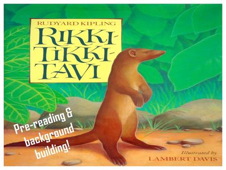 Pre-reading & background building!. Connect to Your Life Some animals naturally prey on other animals. These are called natural enemies. What natural.