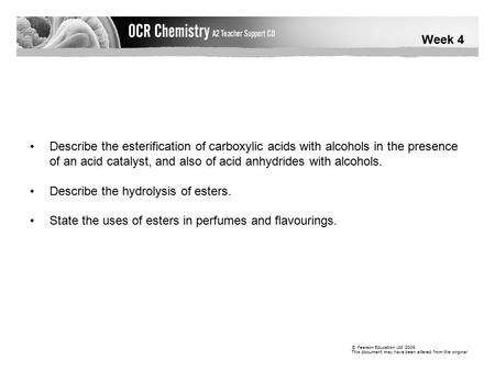 Describe the hydrolysis of esters.