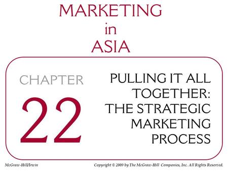 McGraw-Hill/Irwin Copyright © 2009 by The McGraw-Hill Companies, Inc. All Rights Reserved.