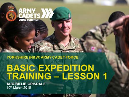 Basic EXPEDITION TRAINING – LESSON 1