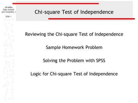 Chi-square Test of Independence