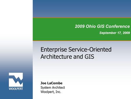 Enterprise Service-Oriented Architecture and GIS