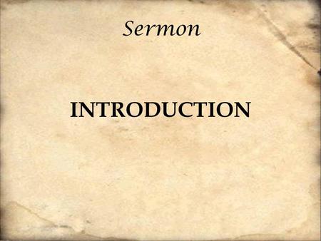 Sermon INTRODUCTION. For God alone my soul waits in silence; from him comes my salvation. [2] He alone is my rock and my salvation, my fortress; I shall.