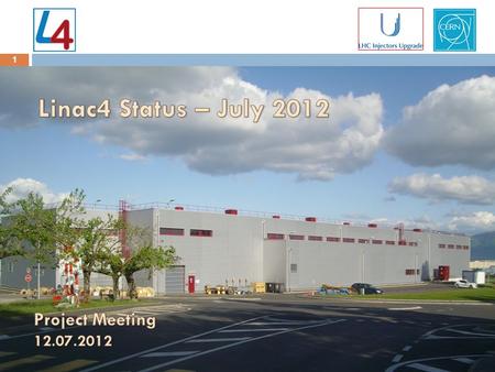 1 1. Some recent views (16.5.2012) 2 Linac tunnel - 2012 3.