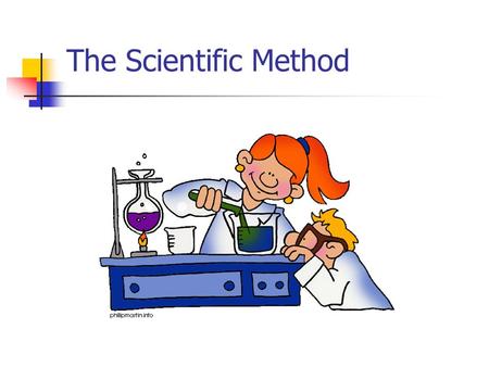 The Scientific Method.