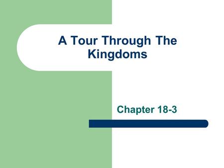 A Tour Through The Kingdoms Chapter 18-3. Terms to Review Prokaryote: – Simple cells that have no nucleus. Eukaryote: – Complex cells, with a nucleus.