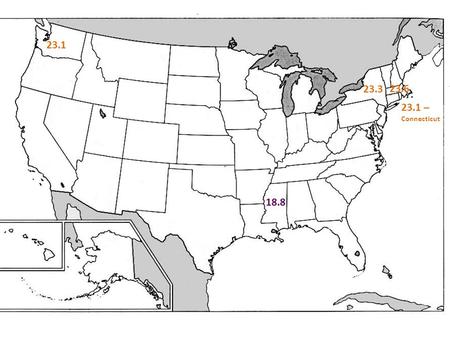 18.8 23.3 23.6 23.1 23.1 – Connecticut. What’s A Good Score? Science: 24 out of 36.