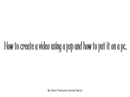 By Sam Trott and Jamie Taylor. Directional buttons. Power button. Lift it up to turn it on. The four directional buttons they are: Square, X, Triangle,