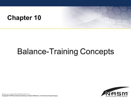 Balance-Training Concepts