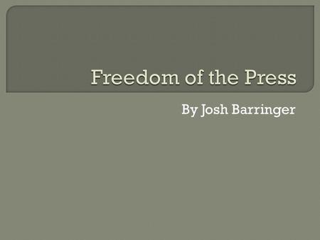 By Josh Barringer.  Became known as “Pentagon Papers Case”  decided together with United States v. Washington Post Co.