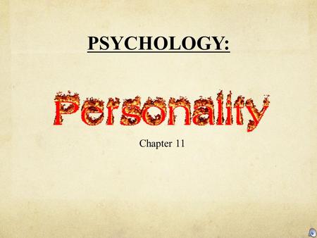 PSYCHOLOGY: Chapter 11. Name the artist? Maybe you’ve heard his music.