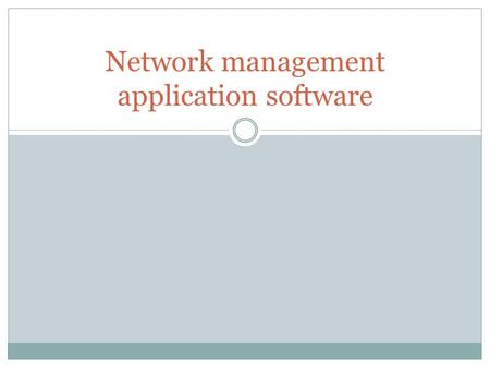 Network management application software. PRTG There are a few diverse angles to consider as respects system administration. If you don't mind discover.