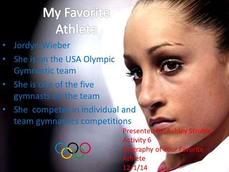 My Favorite Athlete Jordyn Wieber