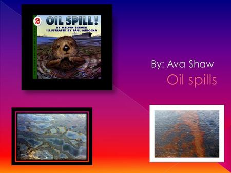 from reading the book oil spills by Melvin Berger. I learned facts about cleaning up oil spills.