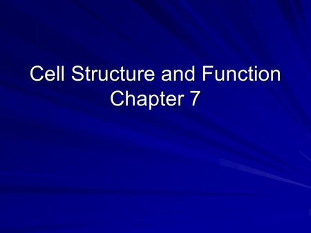 Cell Structure and Function Chapter 7. 7-1I.Life is Cellular A. Discovery of the Cell 1. Robert Hooke a. 1665 used simple microscope to look at thin layer.