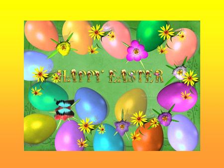 Easter is a very important festival in Grait Britain. Easter day is always on Sunday and it is spring. The wish for this day :”Happy Easter!” There are.