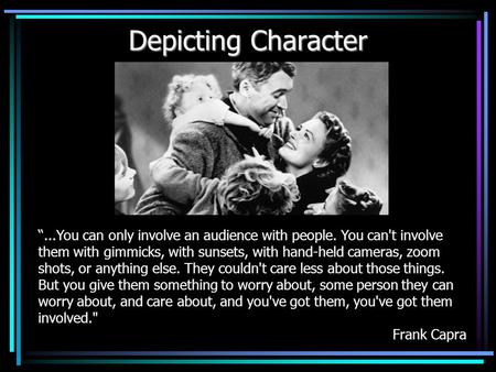 Depicting Character in Film