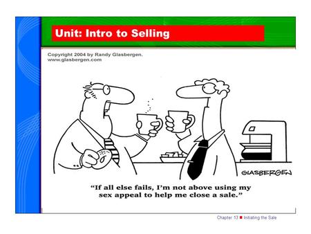 Unit: Intro to Selling.