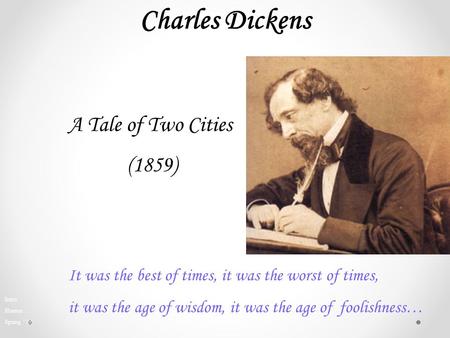 Charles Dickens A Tale of Two Cities (1859)