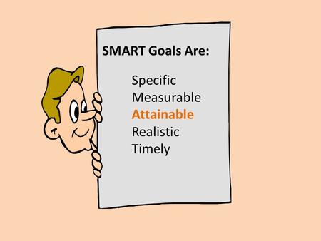 Specific Measurable Attainable Realistic Timely SMART Goals Are: