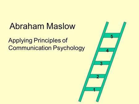 Applying Principles of Communication Psychology