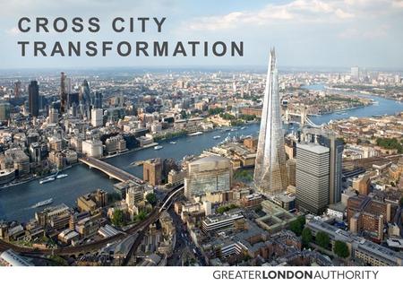 CROSS CITY TRANSFORMATION. AN INCREASING POPULATION Increased development Increased energy demand Increased mobility demand.