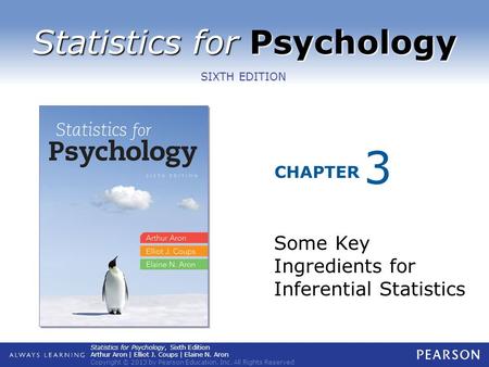 3 Some Key Ingredients for Inferential Statistics.