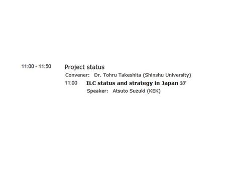 HEPResearchers Set-up JLCB and JLCC 20122013 2014 2015~6 Cite Decision Design ILC Lab. Japan Policy Council Positive Reference from New Prime Minister.