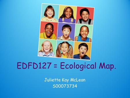 EDFD127 = Ecological Map. Juliette Kay McLean S00073734.