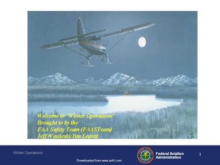 Federal Aviation Administration Winter Operations Downloaded from www.avhf.com 1.